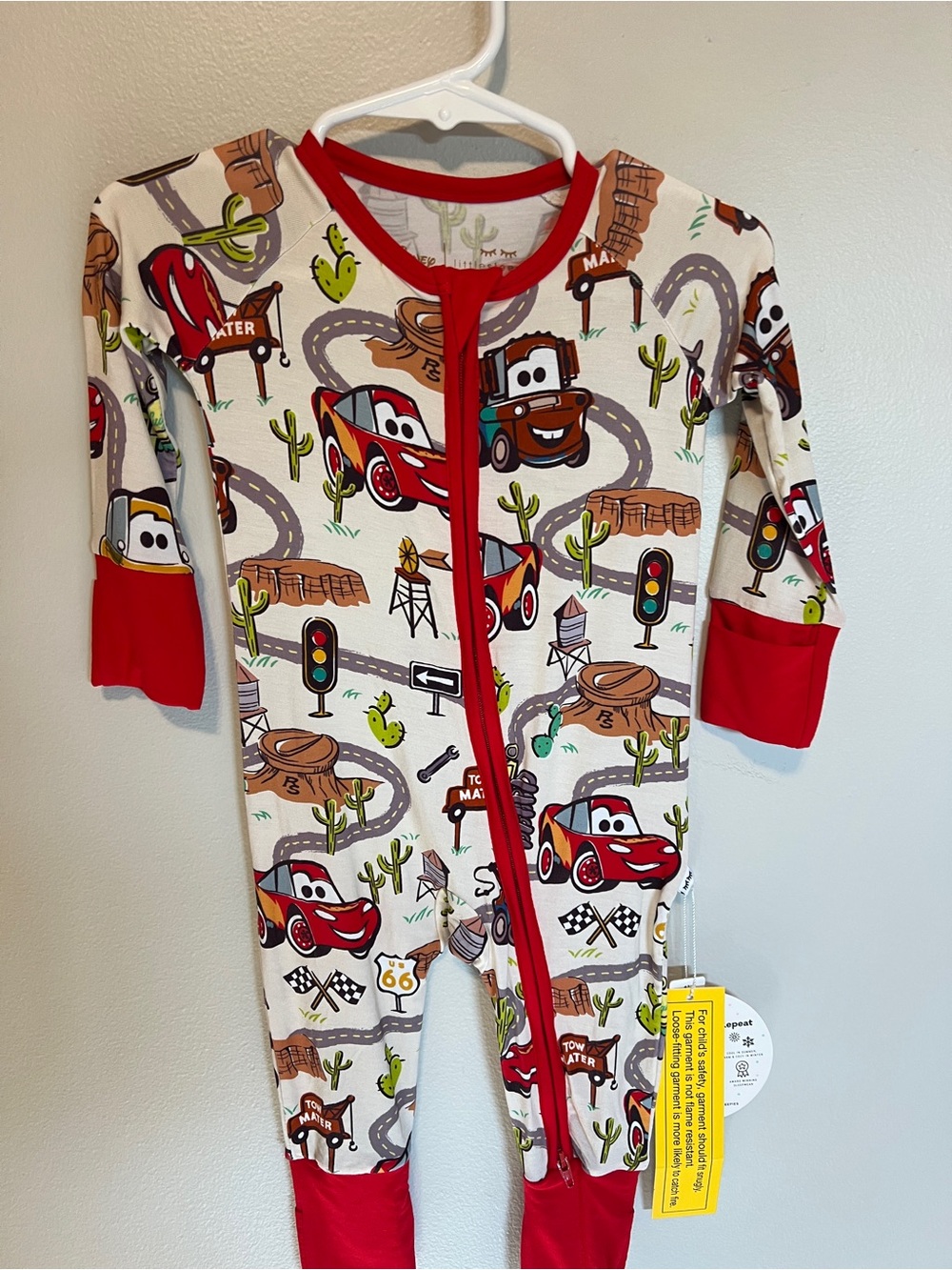 NWT Little Sleepies Disney Cars Radiator Springs Zippy 3-6 Months